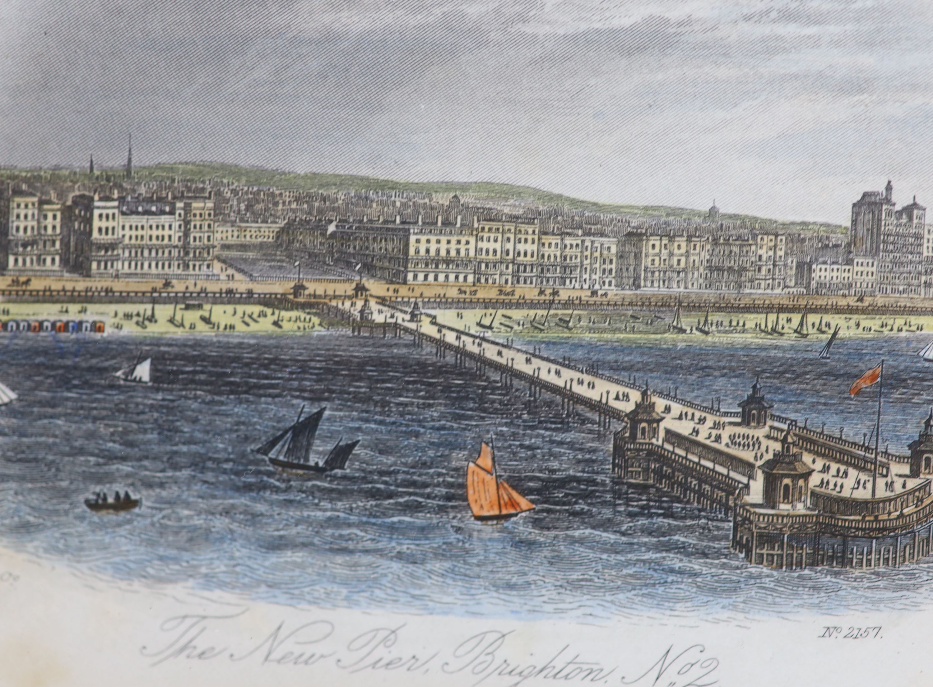 A collection of nineteen assorted 19th century Brighton related prints, largest 15 x 21cm